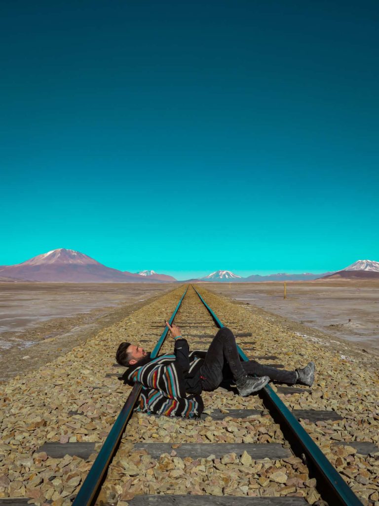 Where is Manzino, railway in Salar de Chiguana, Bolivia